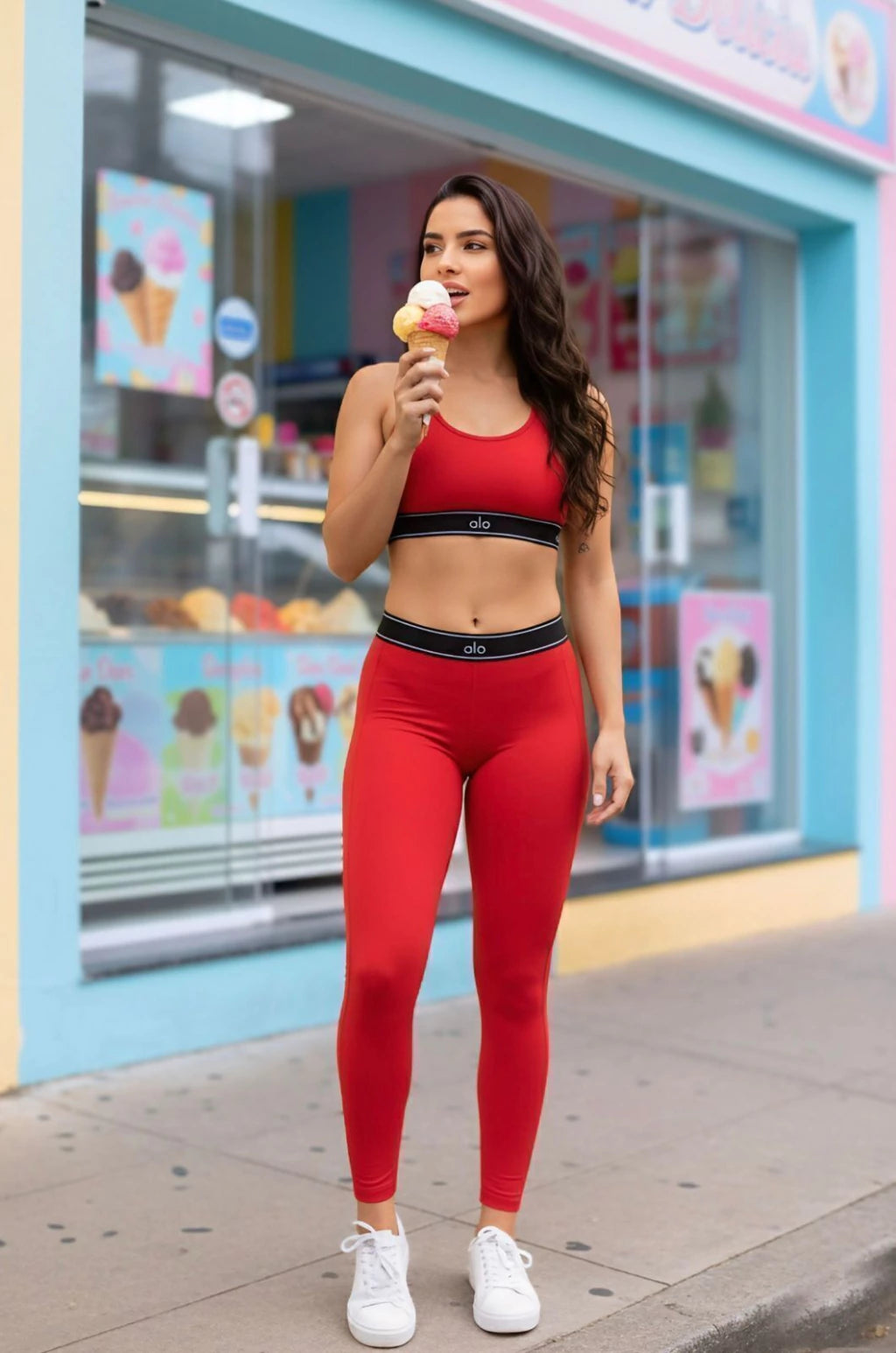 Conjunto Top + Calça Legging Academia Yoga